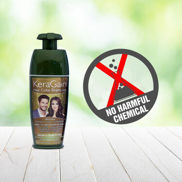 Keragain Hair Color Shampoo & Color Protecting Hair Serum For Men