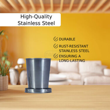 Portable Foldable Stainless Steel Collapsible Travel Glass (STG1)