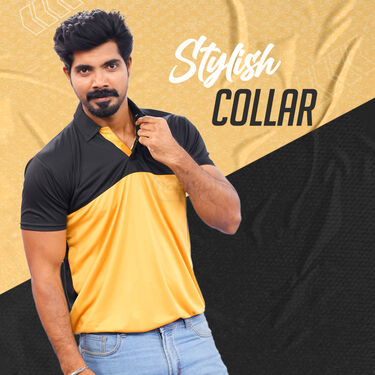 Pack of 5 Reflector Designer Collar T-shirts (5PT17)