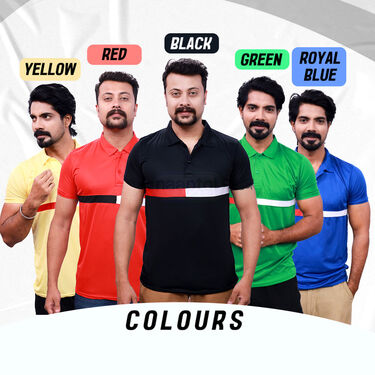 Pack of 5 Designer Collar T-Shirts (5PT18)