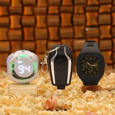 Colourful Ultra Pods + Key Chain Power Bank + Stylish watch (TWS42)