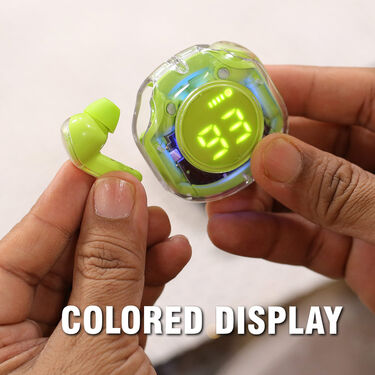 Colourful Ultra Pods + Key Chain Power Bank + Stylish watch (TWS42)