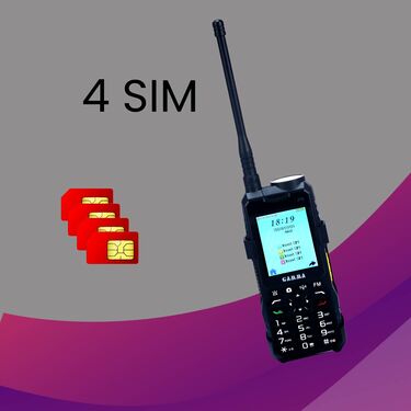 4 SIM Big Battery Big Mobile With Inbuilt Powerbank Torch And Emergency Light Gamma Mobile (J10)