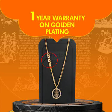 Golden Chain + Hanuman Face Pendant (MGJ44)